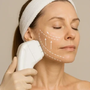 Woman having HI-FU to reduce wrinkles call LA LIPO Great Barr Now!