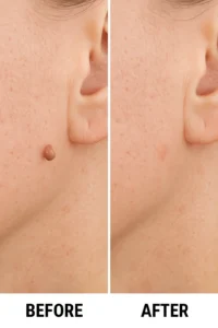 Skin tags removal Great Barr before and after